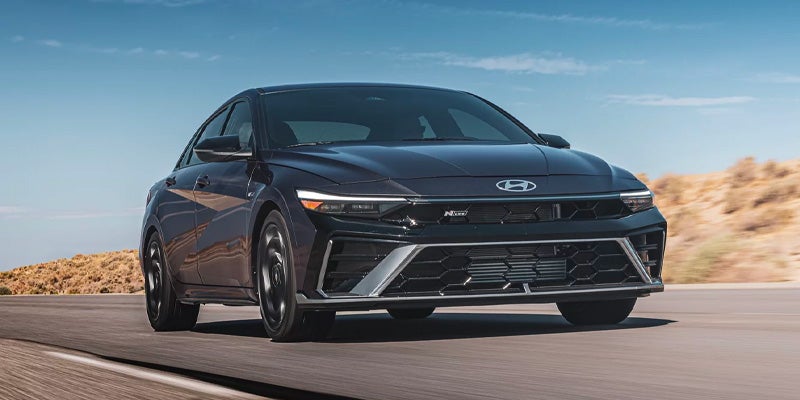 2025 Hyundai Elantra Vehicle Moving On A Road