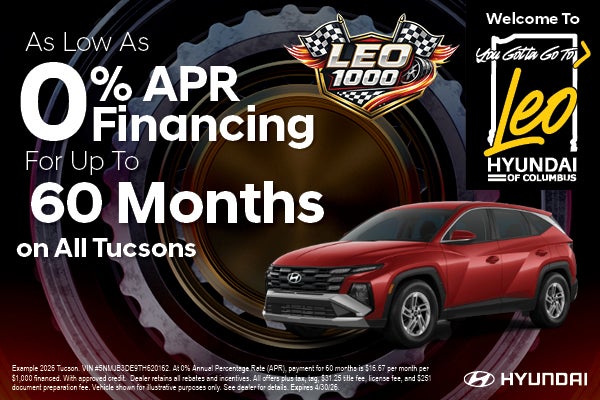 As low as 0% APR Financing for up to 60 Months